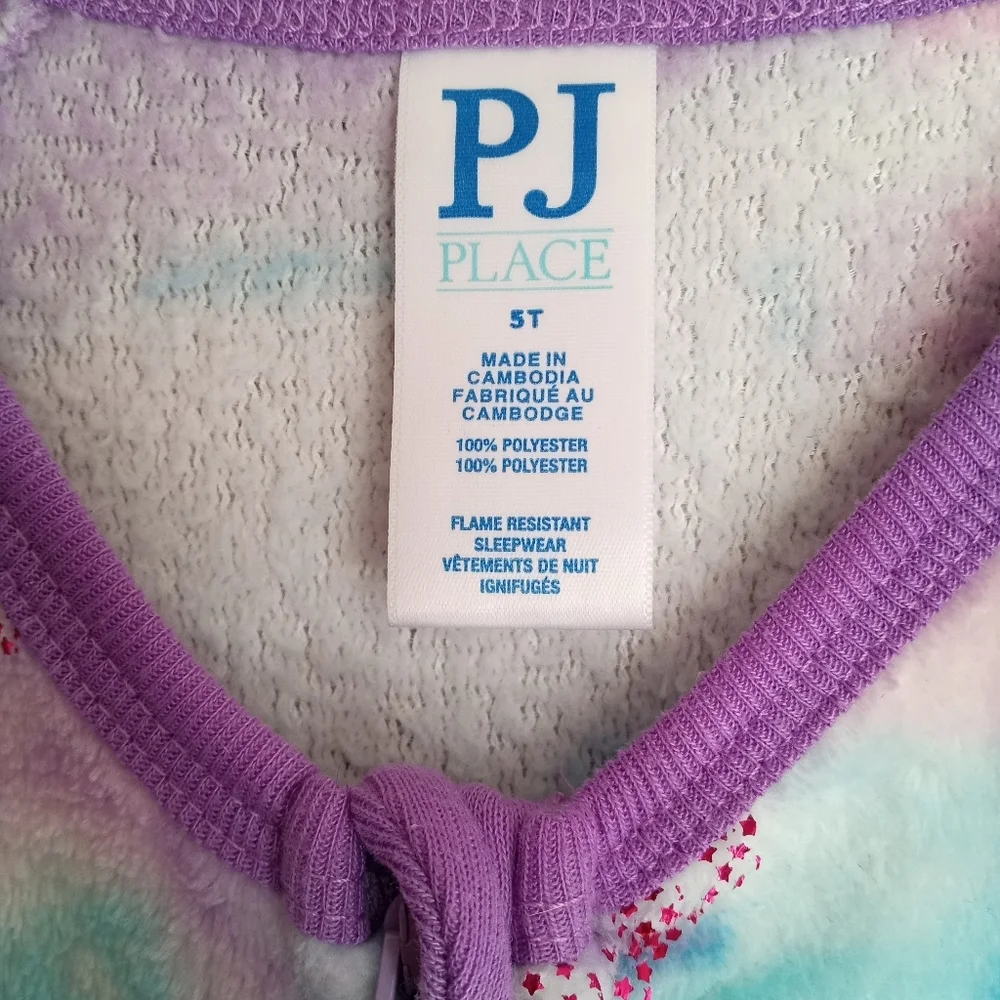 Girls footie PJ outfit